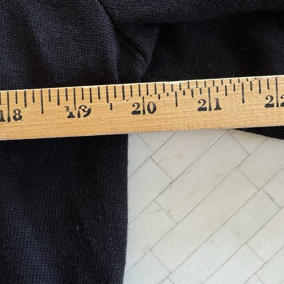 Jones New York Sport Open Cropped Black Cardigan Short Sleeve Womens L Viscose - Picture 7 of 8